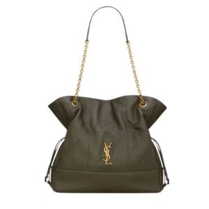 SAINT LAURENT JAMIE SHOPPING BAG IN LAMBSKIN LIGHT MUSK