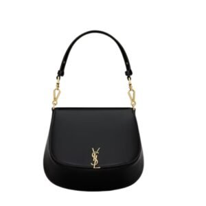 SAINT LAURENT WOMEN’S VOLTAIRE TOP HANDLE IN BOX BLACK