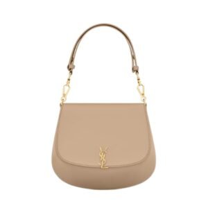 SAINT LAURENT WOMEN’S VOLTAIRE TOP HANDLE IN DK TOFFEE