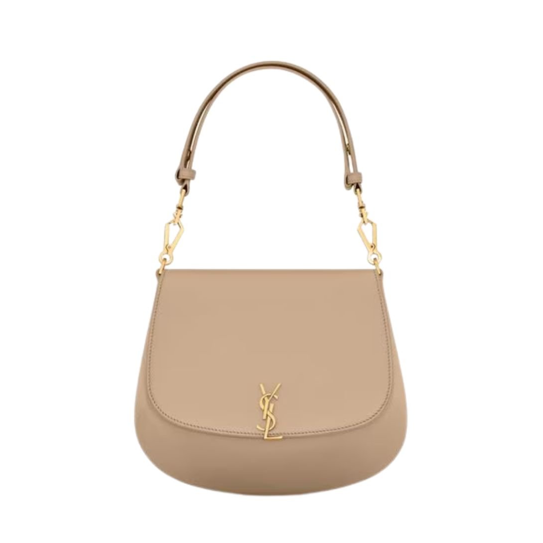 SAINT LAURENT WOMEN'S VOLTAIRE TOP HANDLE IN DK TOFFEE