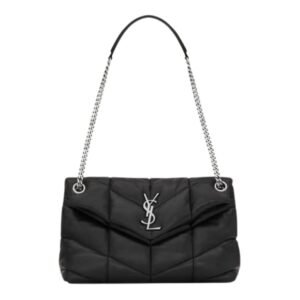 SAINT LAURENT WOMEN’S PUFFER SMALL LEATHER SHOULDER BAG