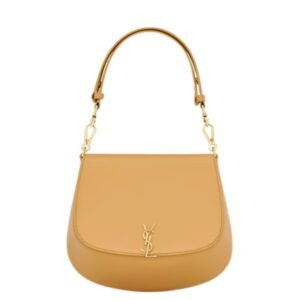 SAINT LAURENT WOMEN’S VOLTAIRE TOP HANDLE IN BOX HOT SAHARA