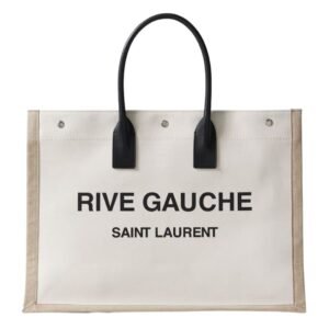 SAINT LAURENT WOMEN’S RIVE GAUCHE TOTE IN CANVAS