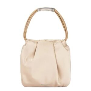 SAINT LAURENT MINI POCHON BAG IN CREAM