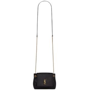 WOMEN SAINT LAURENT MINI NOLITA IN LAMBSKIN BLACK