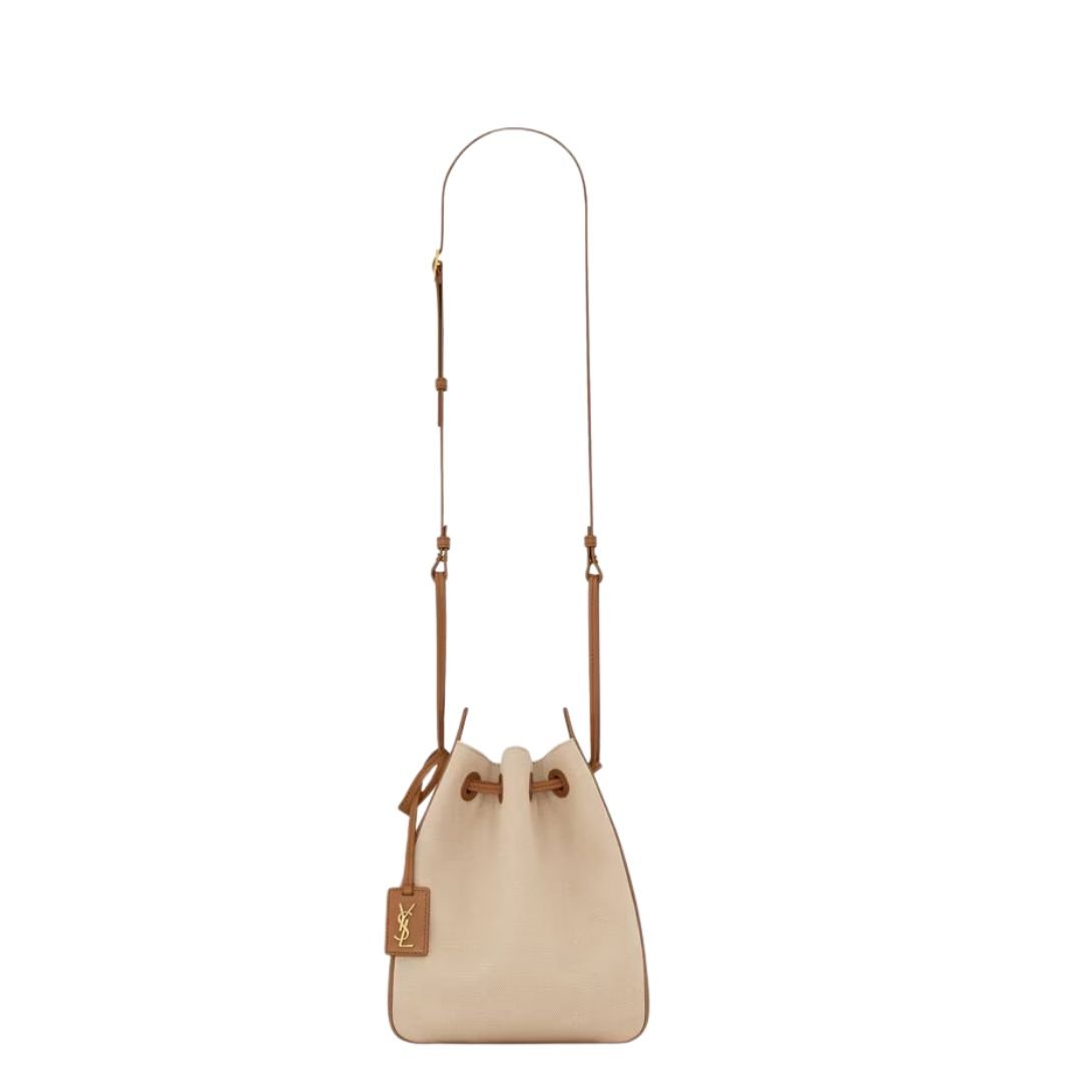 WOMEN SAINT LAURENT BUCKET BAG IN CANVAS