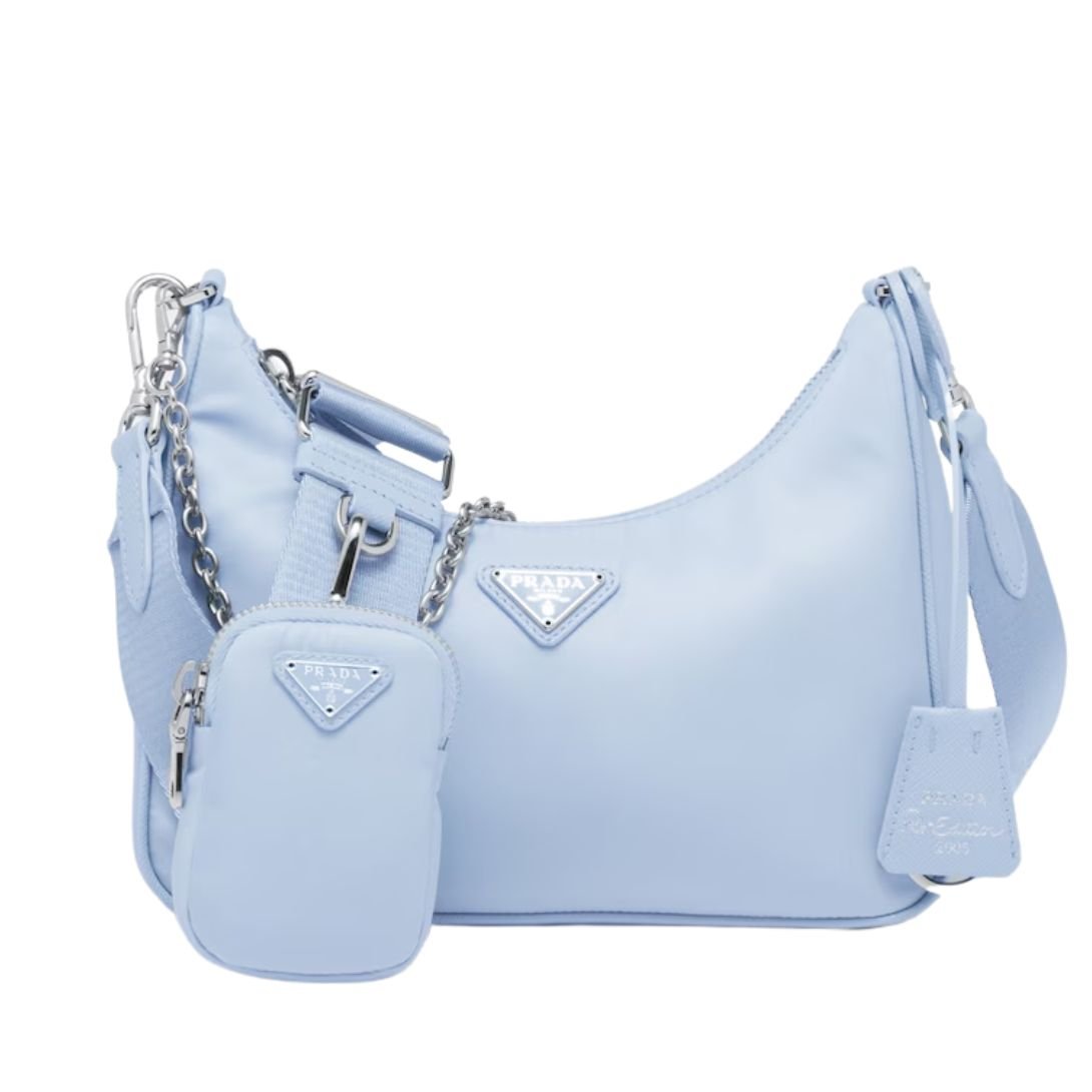 PRADA WOMEN'S RE-EDITION 2005 RE-NYLON BAG LIGHT BLUE