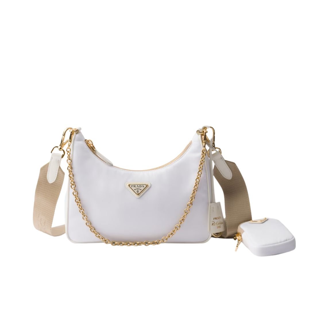 PRADA WOMEN'S RE-EDITION 2005 RE-NYLON BAG WHITE