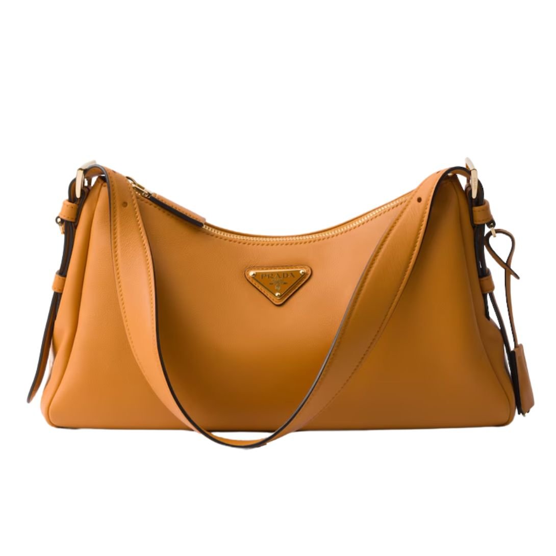 PRADA WOMEN'S AIMÉE MEDIUM SHOULDER BAG AMBER