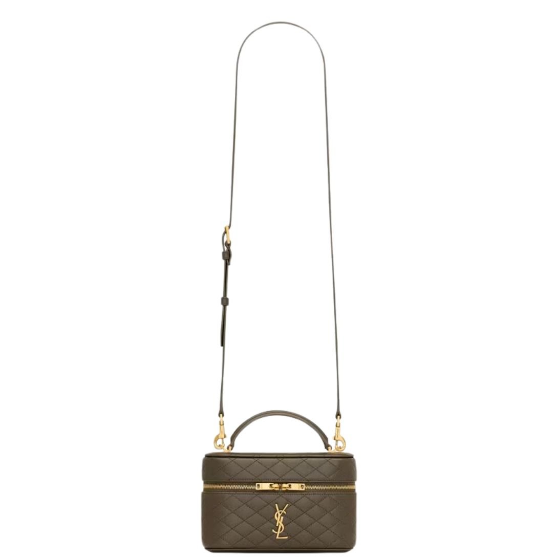 SAINT LAURENT GABY VANITY BAG IN LIGHT MUSK LAMBSKIN