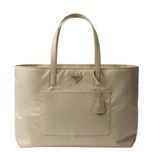 PRADA LARGE RE-EDITION 1978 TOTE BAG WOMEN DESERT BEIGE