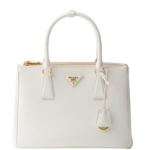 MEDIUM PRADA WOMEN’S GALLERIA SAFFIANO LEATHER BAG WHITE