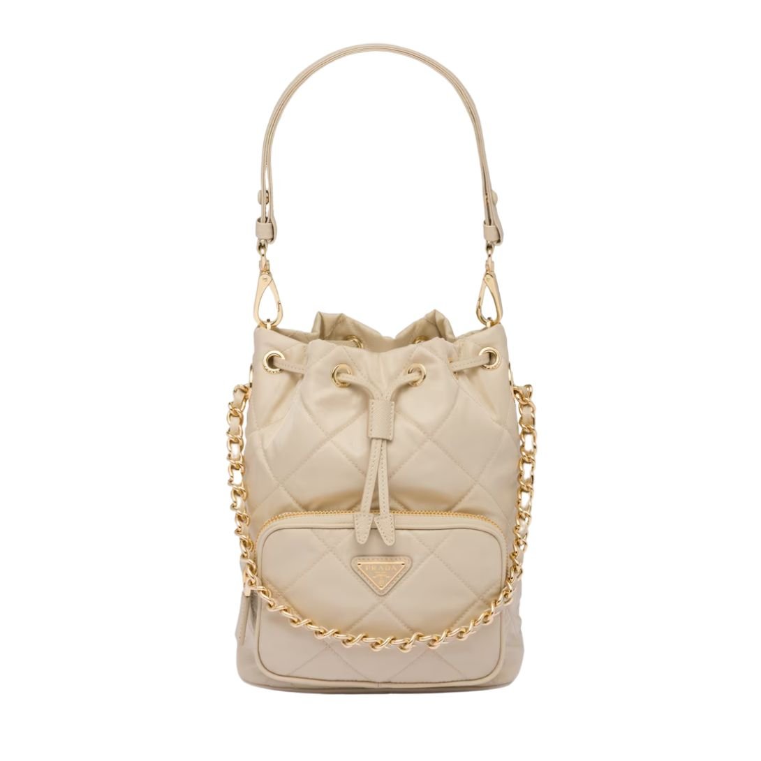 PRADA RE-EDITION 1995 SHOULDER BAG WOMEN DESERT BEIGE