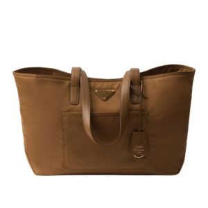 PRADA MEDIUM RE-EDITION 1978 TOTE BAG WOMEN BRANDY
