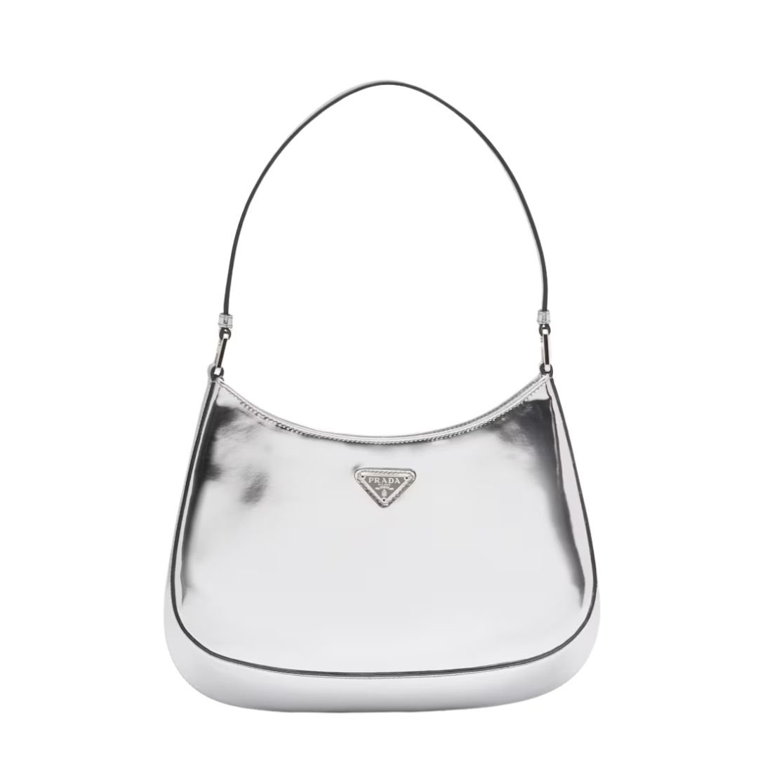 PRADA CLEO SHOULDER BAG WOMEN SILVER