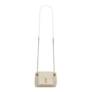 SAINT LAURENT WOMEN’S MINI NOLITA IN LAMBSKIN BLANC VINTAGE