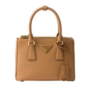 PRADA WOMEN’S GALLERIA MINI SAFFIANO LEATHER BAG NATURAL