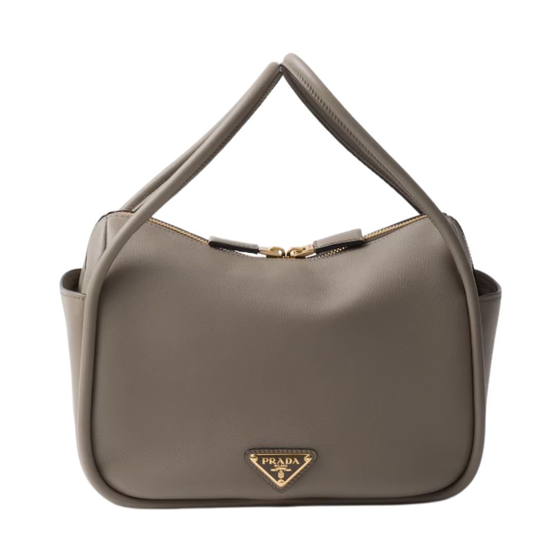 PRADA WOMEN'S DARLING LEATHER HANDBAG CLAY