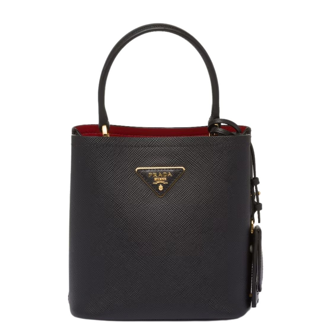 PRADA SMALL PANIER BAG WOMEN BLACK