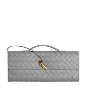 BOTTEGA VENETA WOMENS ANDIAMO CLUTCH STERLING