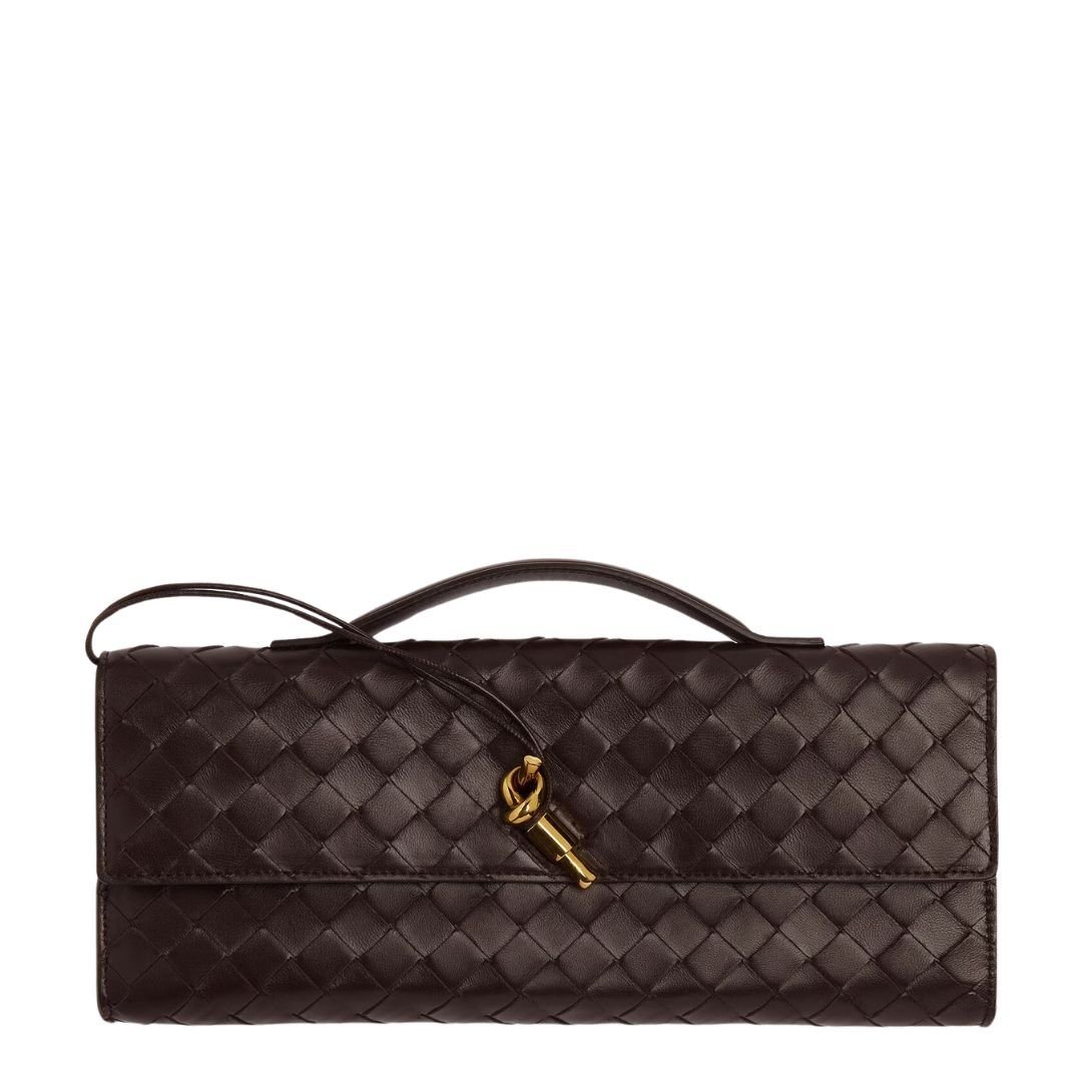 BOTTEGA VENETA WOMENS ANDIAMO CLUTCH FONDANT