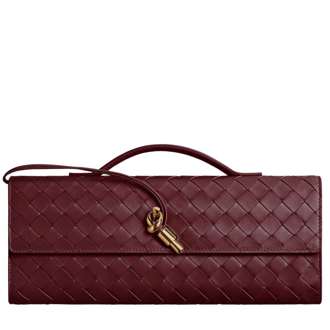 BOTTEGA VENETA WOMENS ANDIAMO CLUTCH BAROLO