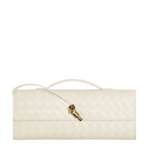 BOTTEGA VENETA WOMENS ANDIAMO CLUTCH SEA SALT
