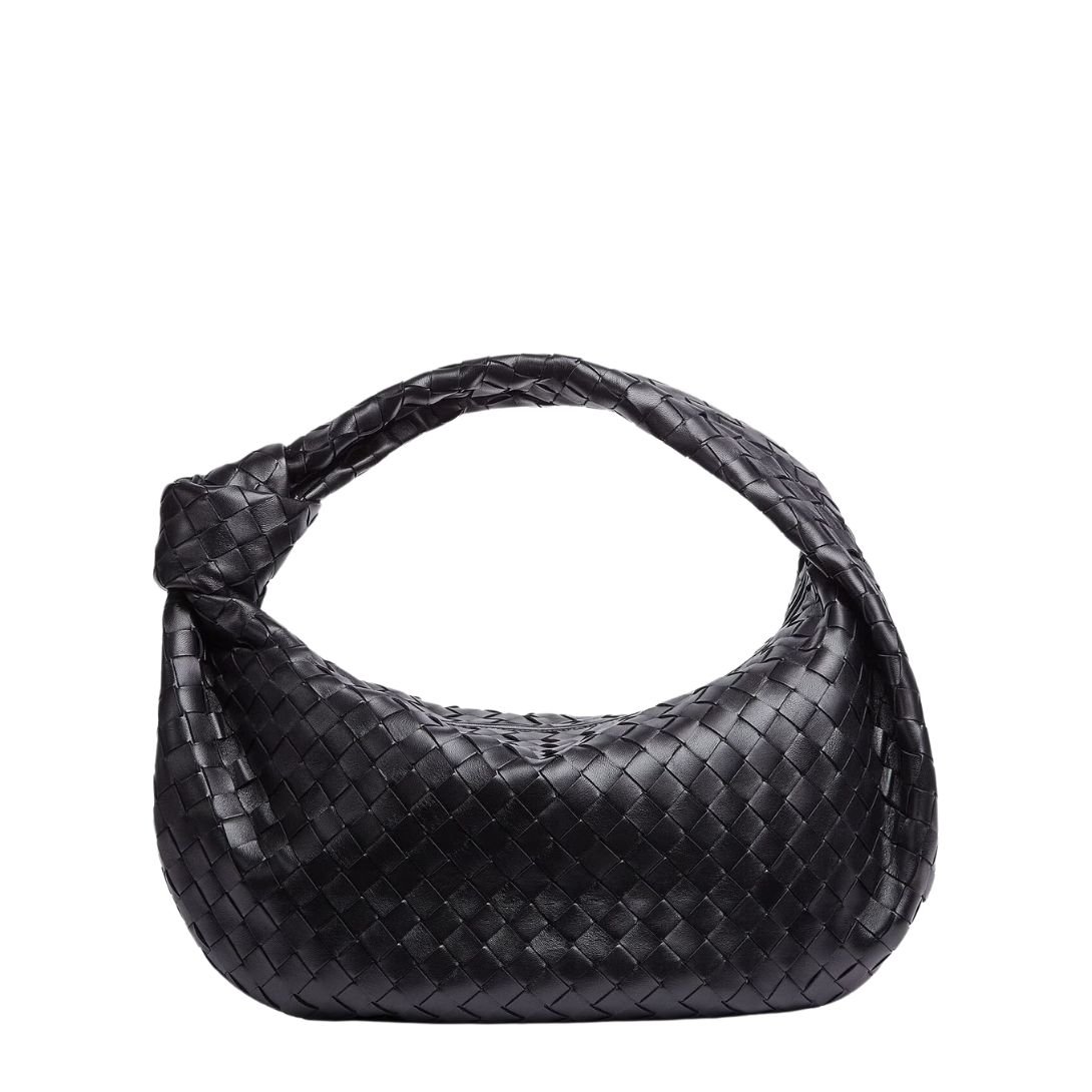 BOTTEGA VENETA JODIE INTRECCIATO TOTE WOMEN BAG BLACK