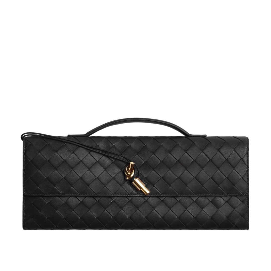 WOMEN BOTTEGA VENETA ANDIAMO CLUTCH BLACK