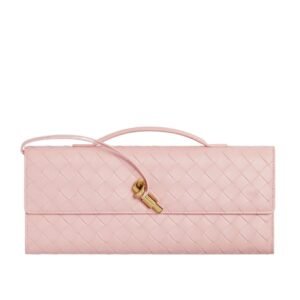 WOMEN BOTTEGA VENETA ANDIAMO CLUTCH ROSE