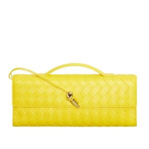 WOMEN BOTTEGA VENETA ANDIAMO CLUTCH SULFUR