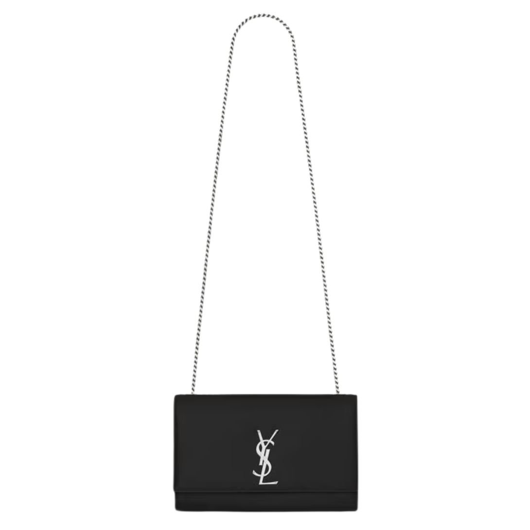 SAINT LAURENT KATE MEDIUM EMBOSSED LEATHER SHOULDER BAG WOMEN
