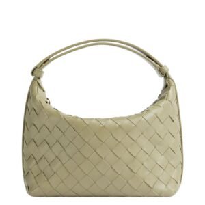 BOTTEGA VENETA WOMENS WALLACE INTRECCIATO TRAVERTINE