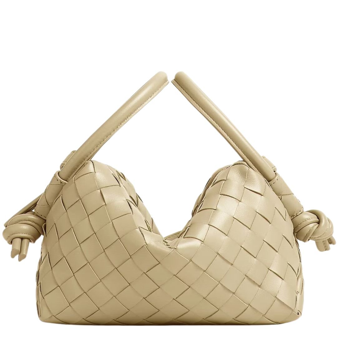 WOMAN BOTTEGA SMALL VENETA TOP HANDLE LOOP LIGHT BUTTERSCOTCH