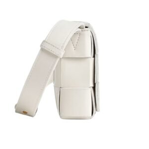 WOMEN BOTTEGA VENETA SMALL CASSETTE WHITE