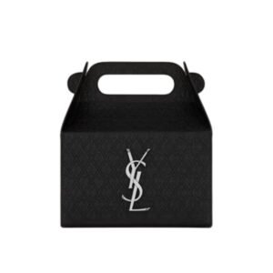 SAINT LAURENT TAKE AWAY BOX IN LEATHER BLACK