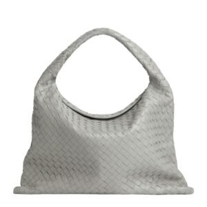 BOTTEGA VENETA WOMENS SUEDE LARGE HOP SHOULDER BAG STERLING