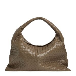 BOTTEGA VENETA WOMENS SUEDE LARGE HOP SHOULDER BAG PINECONE