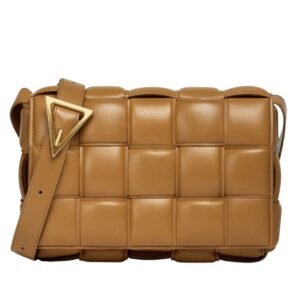 BOTTEGA VENETA PADDED CASSETTE BAG IN CARAMEL