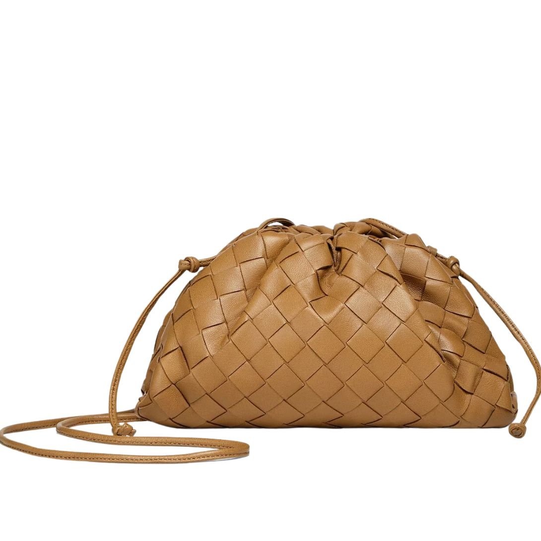 BOTTEGA VENETA MINI POUCH CARAMEL