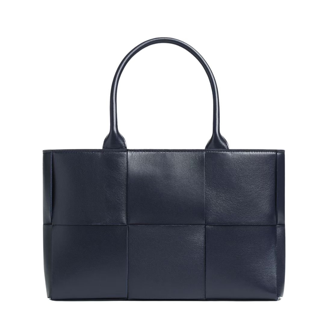 BOTTEGA VENETA ARCO SMALL INTRECCIATO LEATHER TOTE WOMEN