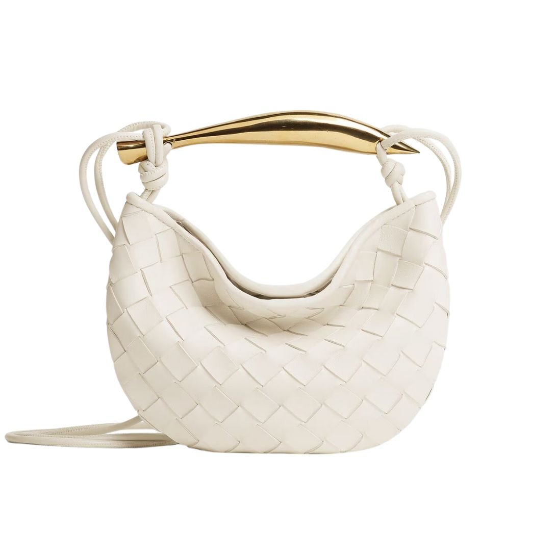 WOMAN BOTTEGA VENETA BABY SARDINE CHALK