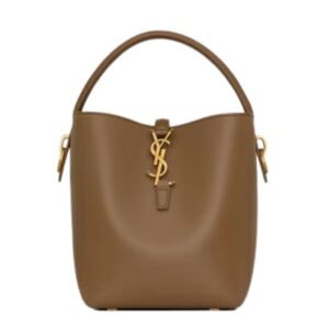 SAINT LAURENT LE 37 SMALL BAG WOMEN IN SHINY LEATHER DARK CORK