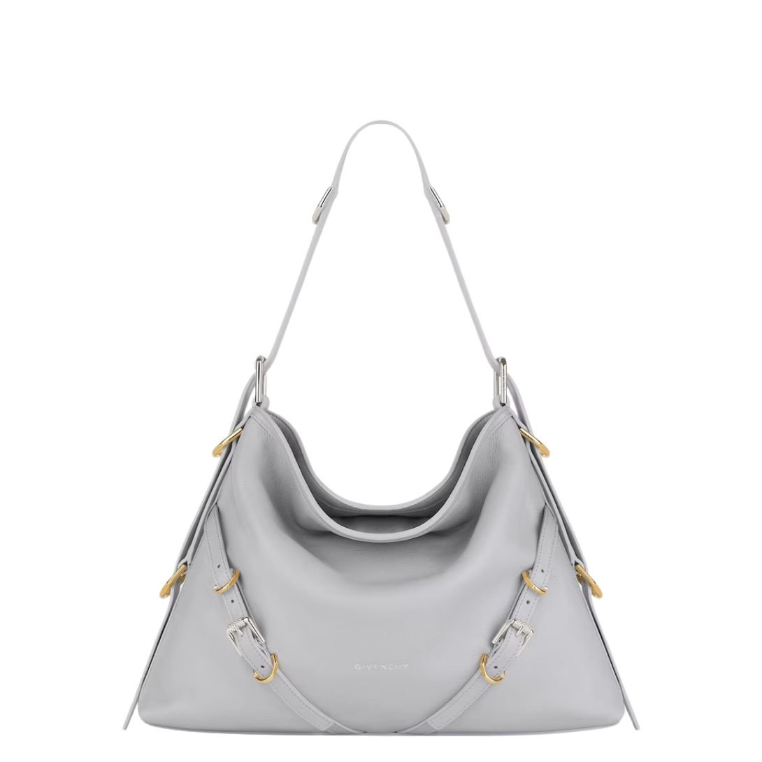 GIVENCHY WOMEN'S MEDIUM VOYOU BAG LIGHT GREY