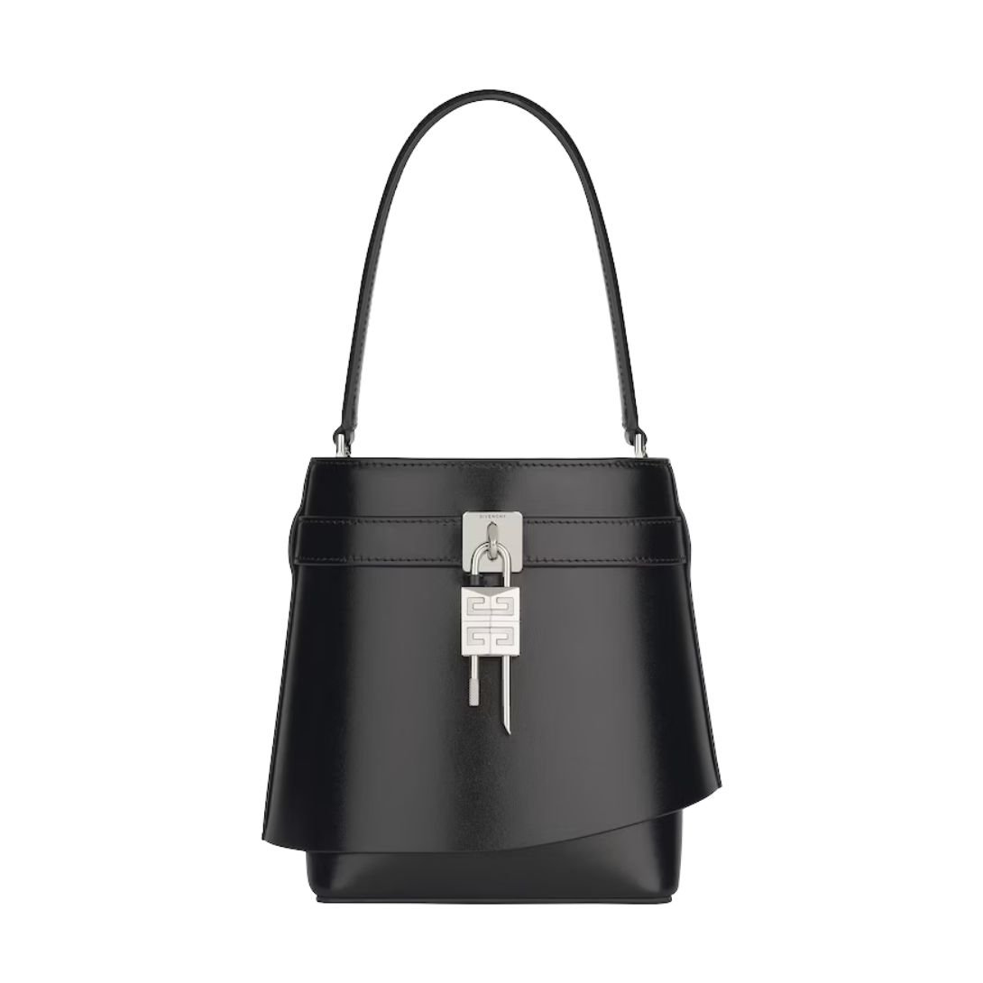GIVENCHY WOMEN'S SHARK LOCK BUCKET BAG BLACK