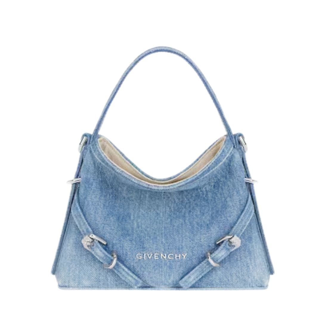 GIVENCHY WOMEN'S NANO VOYOU BAG IN WASHED DENIM