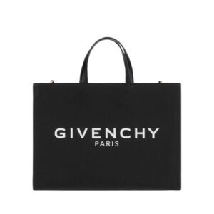 GIVENCHY WOMEN’S G-TOTE MEDIUM SHOPPING BAG IN CANVAS BLACK