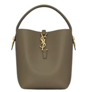 SAINT LAURENT LE 37 SMALL BAG WOMEN IN SHINY LEATHER DEEP MUSK