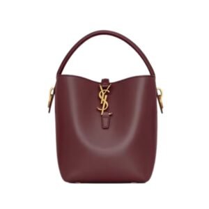 SAINT LAURENT LE 37 SMALL BAG WOMEN IN SHINY LEATHER ROUGE CABERNET