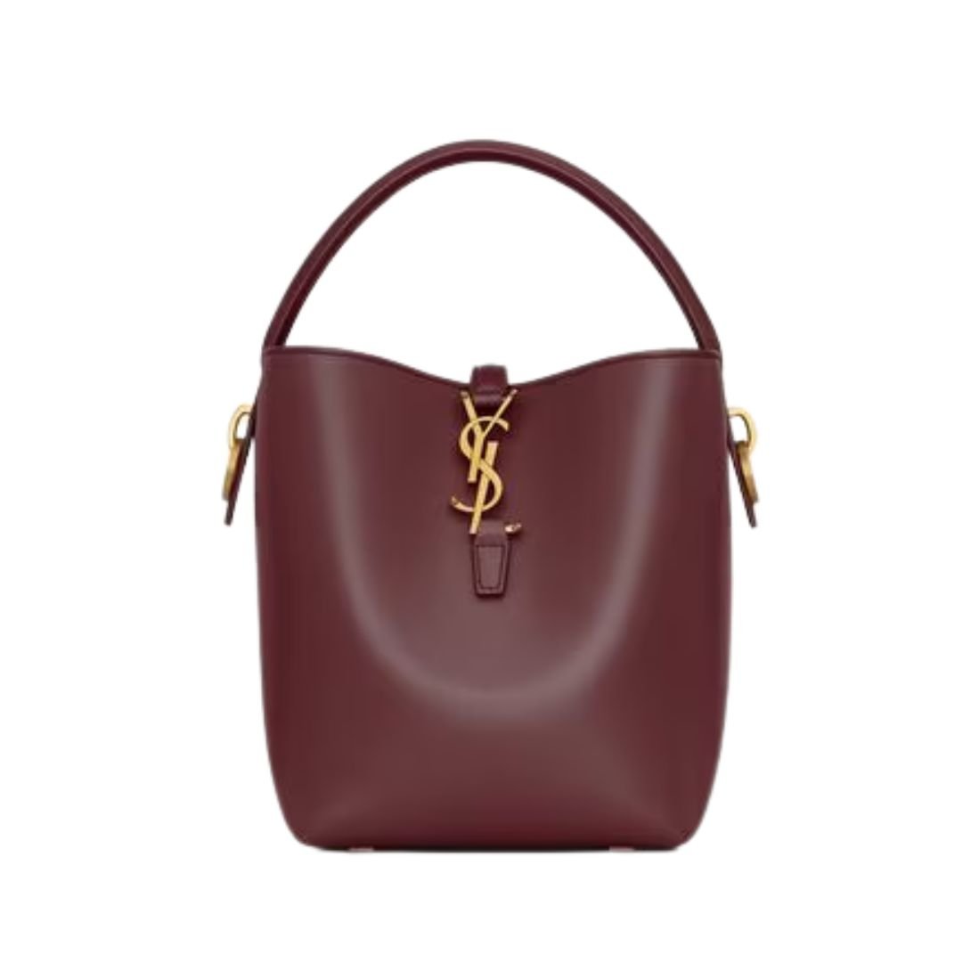 SAINT LAURENT LE 37 SMALL BAG WOMEN IN SHINY LEATHER ROUGE CABERNET